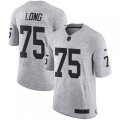 Oakland Raiders #75 Howie Long Limited Gray Gridiron II NFL Jersey