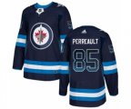 Winnipeg Jets #85 Mathieu Perreault Authentic Navy Blue Drift Fashion NHL Jersey