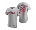 Boston Red Sox J.D. Martinez Nike Gray Authentic Road Jersey