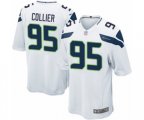 Seattle Seahawks #95 L.J. Collier Game White Football Jersey