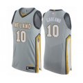 Cleveland Cavaliers #10 Darius Garland Authentic Gray Basketball Jersey - City Edition