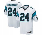 Carolina Panthers #24 James Bradberry Game White Football Jersey