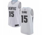 Memphis Grizzlies #15 Brandon Clarke Authentic White Basketball Jersey - City Edition