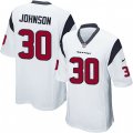 Houston Texans #30 Kevin Johnson Game White NFL Jersey
