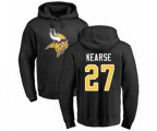 Minnesota Vikings #27 Jayron Kearse Black Name & Number Logo Pullover Hoodie