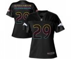 Women Denver Broncos #29 Bryce Callahan Game Black Fashion Football Jersey