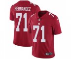 New York Giants #71 Will Hernandez Red Alternate Vapor Untouchable Limited Player Football Jersey