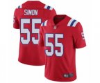 New England Patriots #55 John Simon Red Alternate Vapor Untouchable Limited Player Football Jersey