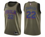 Philadelphia 76ers #22 Wilson Chandler Swingman Green Salute to Service Basketball Jersey