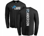 Detroit Lions #26 C.J. Anderson Black Backer Long Sleeve T-Shirt