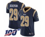 Los Angeles Rams #29 Eric Dickerson Navy Blue Team Color Vapor Untouchable Limited Player 100th Season Football Jersey