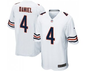 Chicago Bears #4 Chase Daniel Game White Football Jersey
