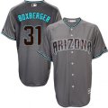 Arizona Diamondbacks #31 Brad Boxberger Replica Gray Turquoise Cool Base MLB Jersey