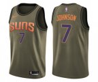 Phoenix Suns #7 Kevin Johnson Swingman Green Salute to Service Basketball Jersey