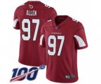 Arizona Cardinals #97 Zach Allen Red Team Color Vapor Untouchable Limited Player 100th Season Football Jersey