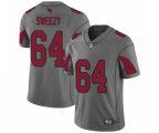 Arizona Cardinals #64 J.R. Sweezy Limited Silver Inverted Legend Football Jersey