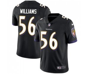 Baltimore Ravens #56 Tim Williams Black Alternate Vapor Untouchable Limited Player Football Jersey