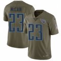 Tennessee Titans #23 Brice McCain Limited Olive 2017 Salute to Service NFL Jersey