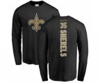 New Orleans Saints #35 Marcus Sherels Black Backer Long Sleeve T-Shirt