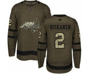 Washington Capitals #2 Matt Niskanen Premier Green Salute to Service NHL Jersey