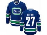 Vancouver Canucks #27 Ben Hutton Authentic Royal Blue Third NHL Jersey