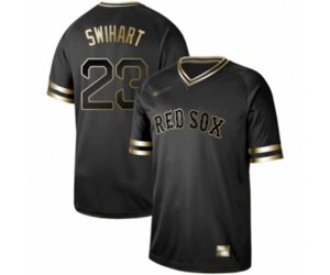 Boston Red Sox #23 Blake Swihart Authentic Black Gold Fashion Baseball Jersey