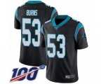 Carolina Panthers #53 Brian Burns Black Team Color Vapor Untouchable Limited Player 100th Season Football Jersey
