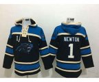 Carolina Panthers #1 newton blue-black[pullover hooded sweatshirt]