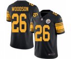 Pittsburgh Steelers #26 Rod Woodson Limited Black Rush Vapor Untouchable Football Jersey