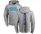 Carolina Panthers #72 Taylor Moton Ash Backer Pullover Hoodie