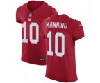 New York Giants #10 Eli Manning Red Alternate Vapor Untouchable Elite Player Football Jersey