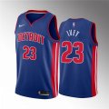 Detroit Pistons #23 Jaden Ivey 2022 Draft Blue Basketball Stitched Jersey