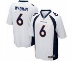 Denver Broncos #6 Colby Wadman Game White Football Jersey