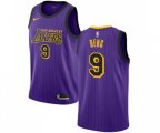 Los Angeles Lakers #9 Luol Deng Authentic Purple Basketball Jersey - City Edition