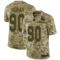 Cleveland Browns #90 Emmanuel Ogbah Limited Camo 2018 Salute to Service NFL Jersey