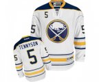 Reebok Buffalo Sabres #5 Matt Tennyson Authentic White Away NHL Jersey