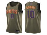 Phoenix Suns #10 Leandro Barbosa Green Salute to Service NBA Swingman Jersey