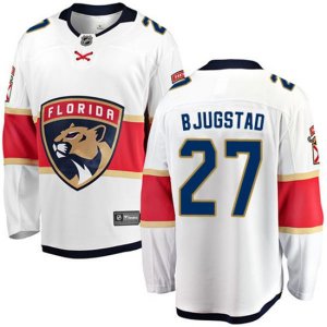Florida Panthers #27 Nick Bjugstad Fanatics Branded White Away Breakaway NHL Jersey