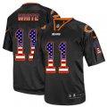 Chicago Bears #11 Kevin White Elite Black USA Flag Fashion NFL Jersey