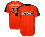 Washington Nationals #37 Stephen Strasburg Replica Orange National League 2017 Baseball All-Star Baseball Jersey