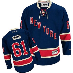 New York Rangers #61 Rick Nash Authentic Navy Blue Third NHL Jersey