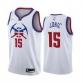 Denver Nuggets #15 Nikola Jokic White NBA Swingman 2020-21 Earned Edition Jersey