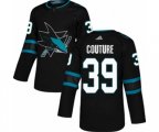 Adidas San Jose Sharks #39 Logan Couture Premier Black Alternate NHL Jersey