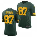 Green Bay Packers Retired Player #87 Jordy Nelson Nike 2021 Green Alternate Retro 1950s Throwback Uniforms Jersey