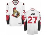 Ottawa Senators #27 Curtis Lazar Authentic White Away NHL Jersey