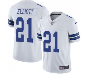 Dallas Cowboys #21 Ezekiel Elliott White Vapor Untouchable Limited Player Football Jersey
