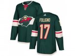 Minnesota Wild #17 Marcus Foligno Green Home Authentic Stitched NHL Jersey