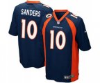 Denver Broncos #10 Emmanuel Sanders Game Navy Blue Alternate Football Jersey