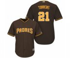 San Diego Padres Luis Torrens Replica Brown Alternate Cool Base Baseball Player Jersey
