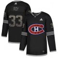 Montreal Canadiens #33 Patrick Roy Black Authentic Classic Stitched NHL Jersey